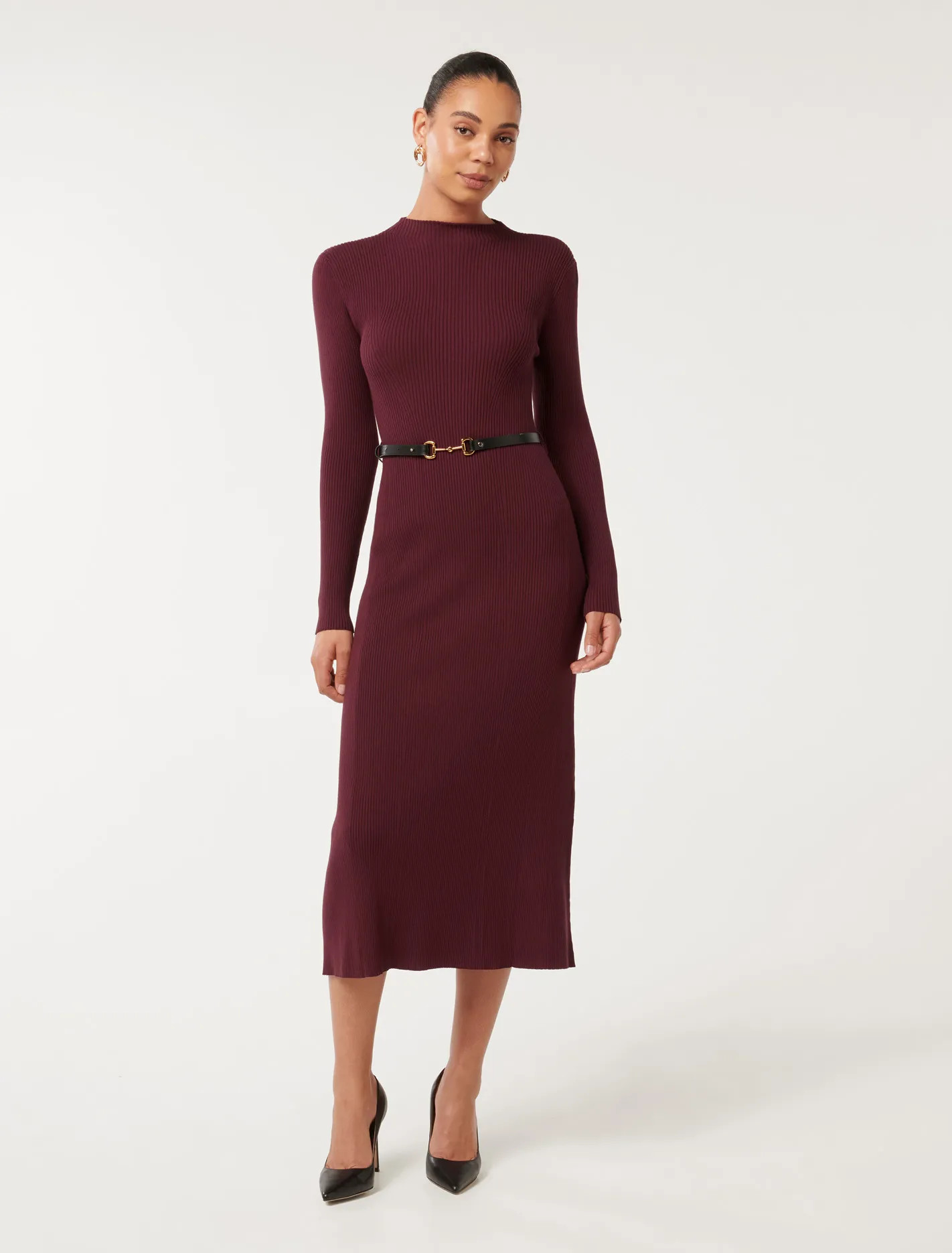 Leena Snaffle Belted Midi Dress | Ever New (CA)