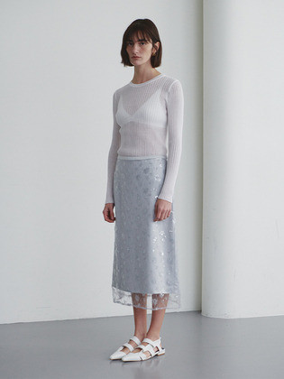 H line Spangled long Skirt SW4XS317-11 | (주)더블유컨셉코리아/W Concept(KR)