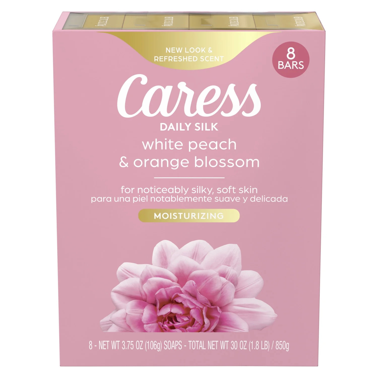 Caress Jabón en Barra para Mujer, Daily Silk, Melocotón Blanco y Azahar para Toda la Piel, 3,75... | Walmart (US)