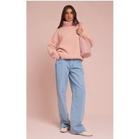 Light Blue Mid Rise Straight Leg Jeans | PrettyLittleThing US