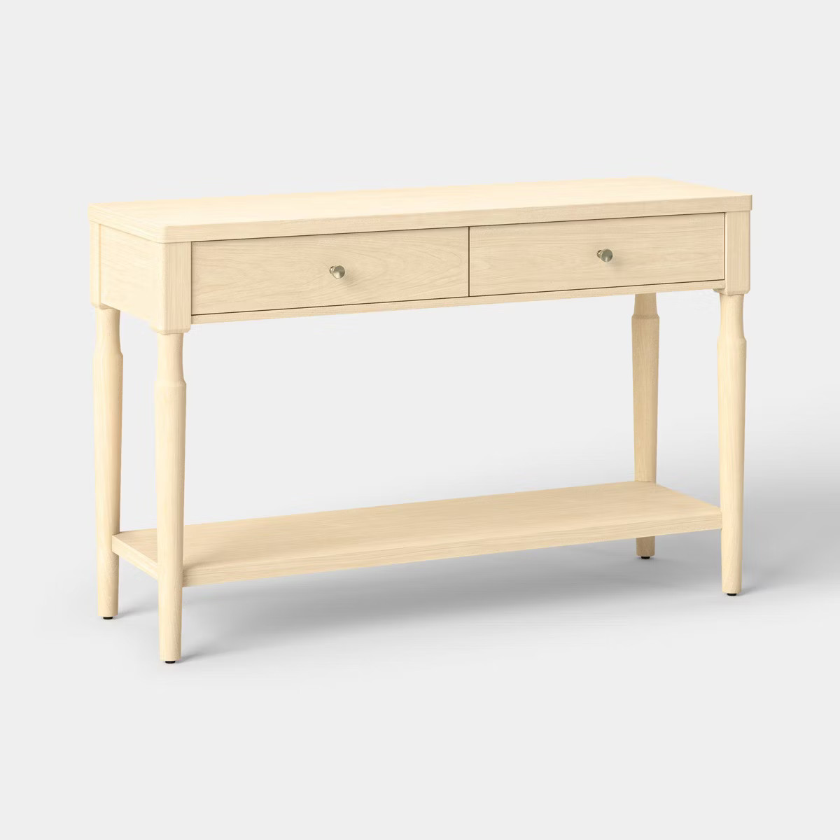 Turned Wood Console Table with Two Drawers Natural - Threshold™ | Target
