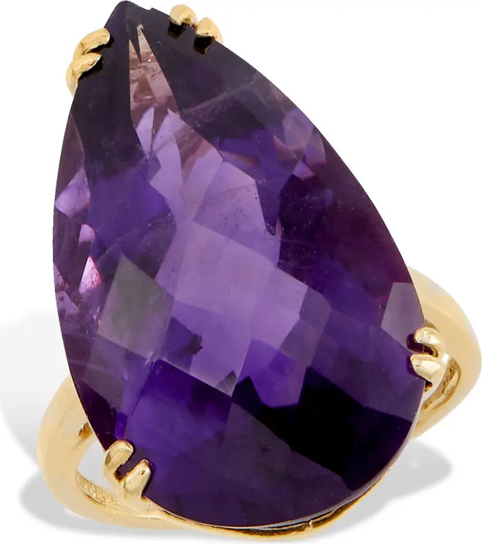 Amethyst Pear Statement Ring | Nordstrom Rack