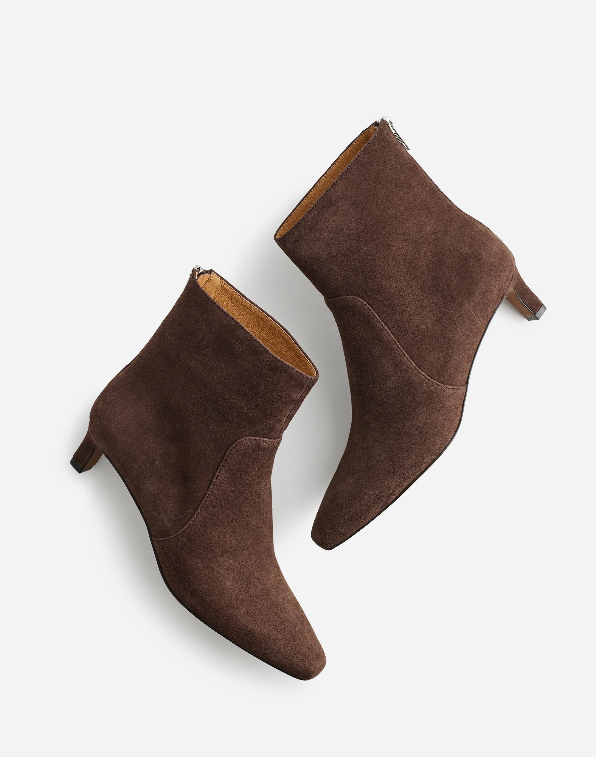 The Dimes Kitten-Heel Boot in Suede | Madewell