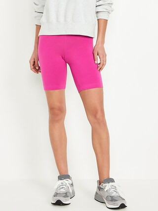 High-Waisted Biker Shorts -- 8-inch inseam | Old Navy (US)