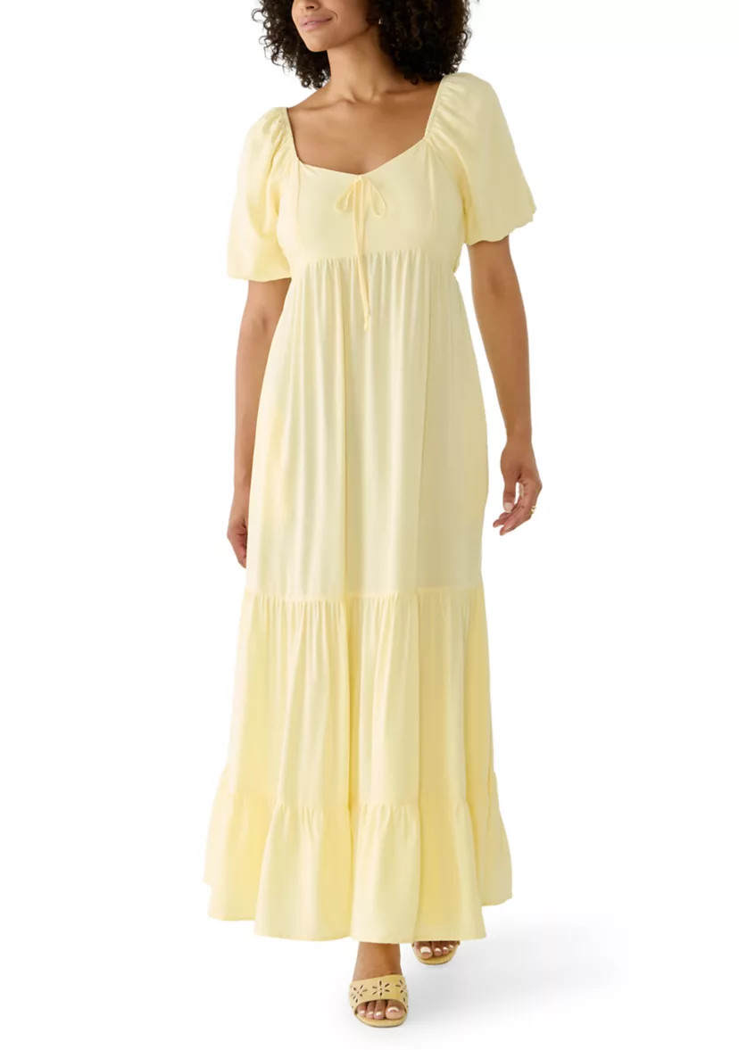 Women's Puff Sleeve Sweetheart Neck Dress | Belk