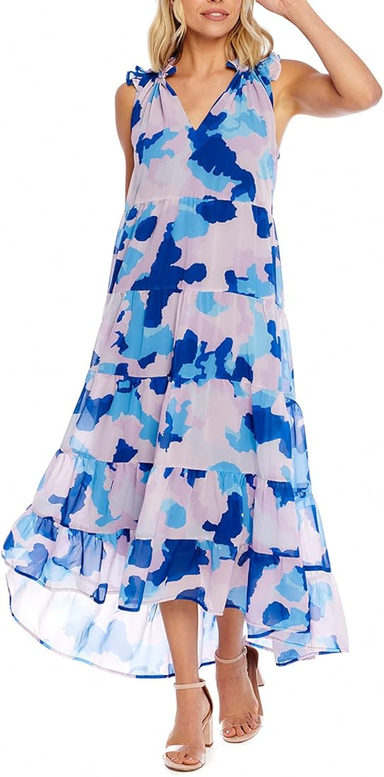 Mud Pie Indy Womens Sleeveless Maxi Dress | Amazon (US)