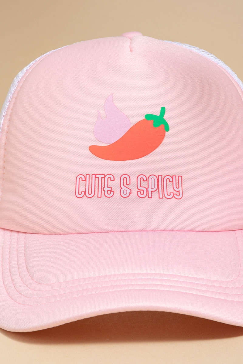 Cute and Spicy Trucker Hat | Francesca's