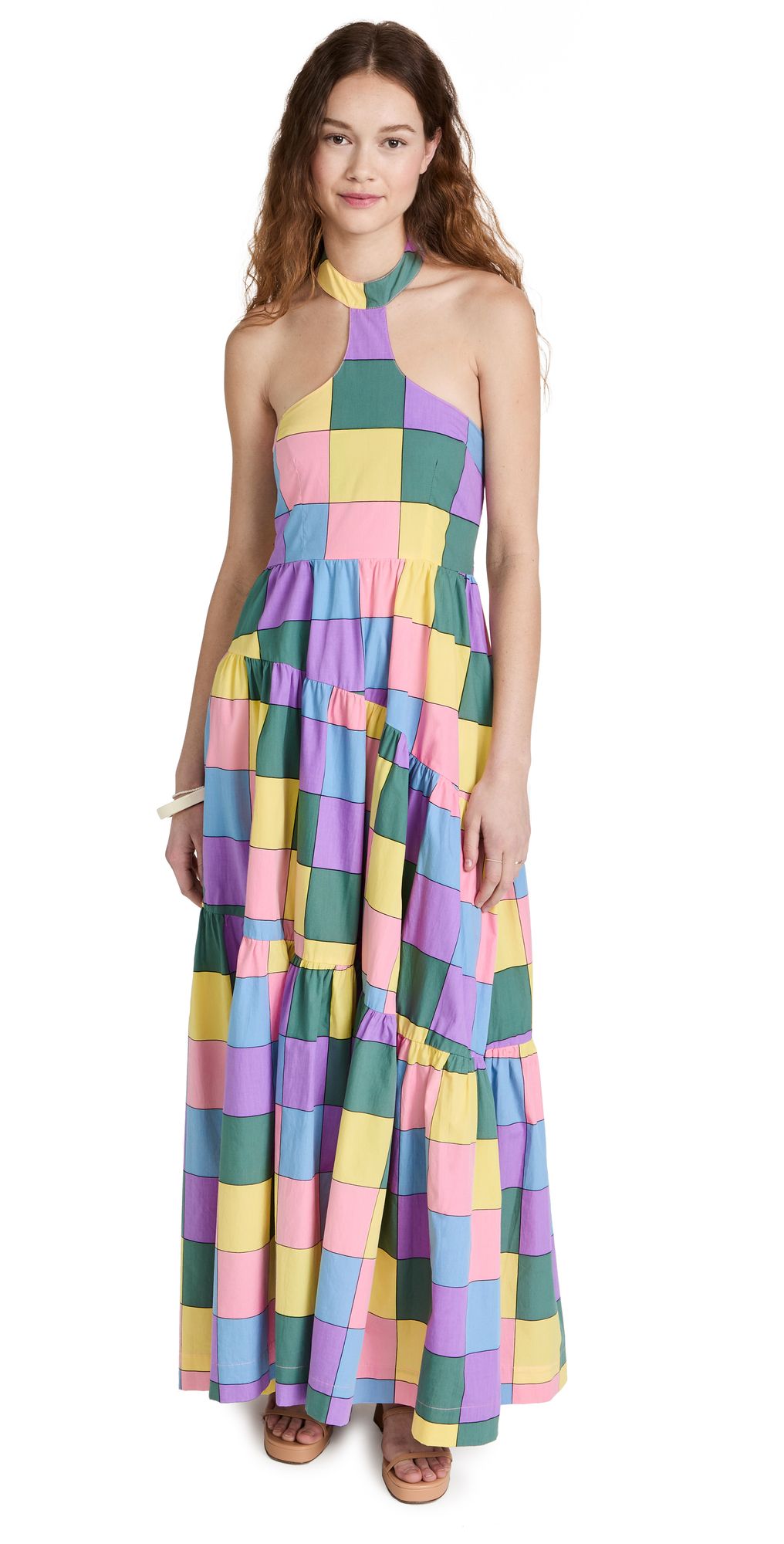 SWF Centered Halter Neck Tiered Maxi Dress | Shopbop