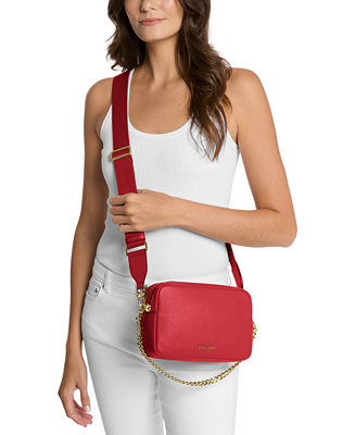 Michael Kors Bryant Medium Leather Double Zip Chain Camera Crossbody | Macy's