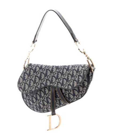 Christian Dior Diorissimo Saddle Bag Blue | The RealReal