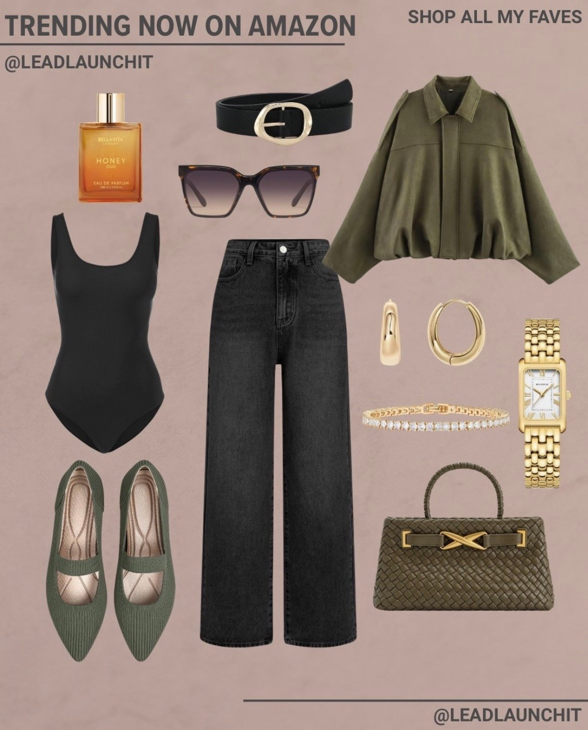 Trending neutrals with a luxe feel 🤎
This outfit is the perfect mix of polished and effortless—structured jacket, sleek black basics, and gold accessories that elevate the whole look. It’s the kind of outfit that works for errands, lunch dates, or a casual night out.

Every piece is trending on Amazon right now and gives that designer-inspired vibe without the designer price tag.

You can shop the full look and all my favorites through my LTK and Amazon storefront—everything is linked for you.

#AmazonFinds #LTKStyle #NeutralOutfit #TrendingNow #EffortlessChic