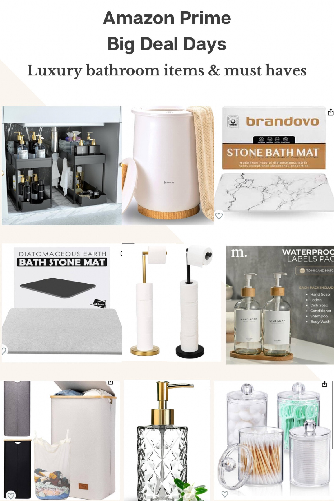 Bathroom must haves with a touch of luxury! Great deal for this towel warmer!