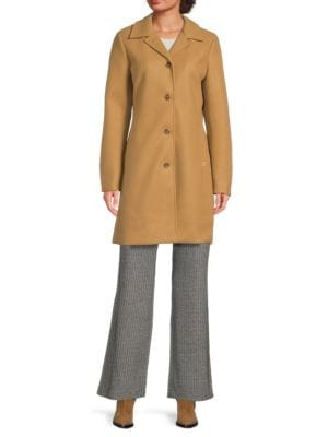 Faux Wool Button-Front Coat | Saks Fifth Avenue OFF 5TH