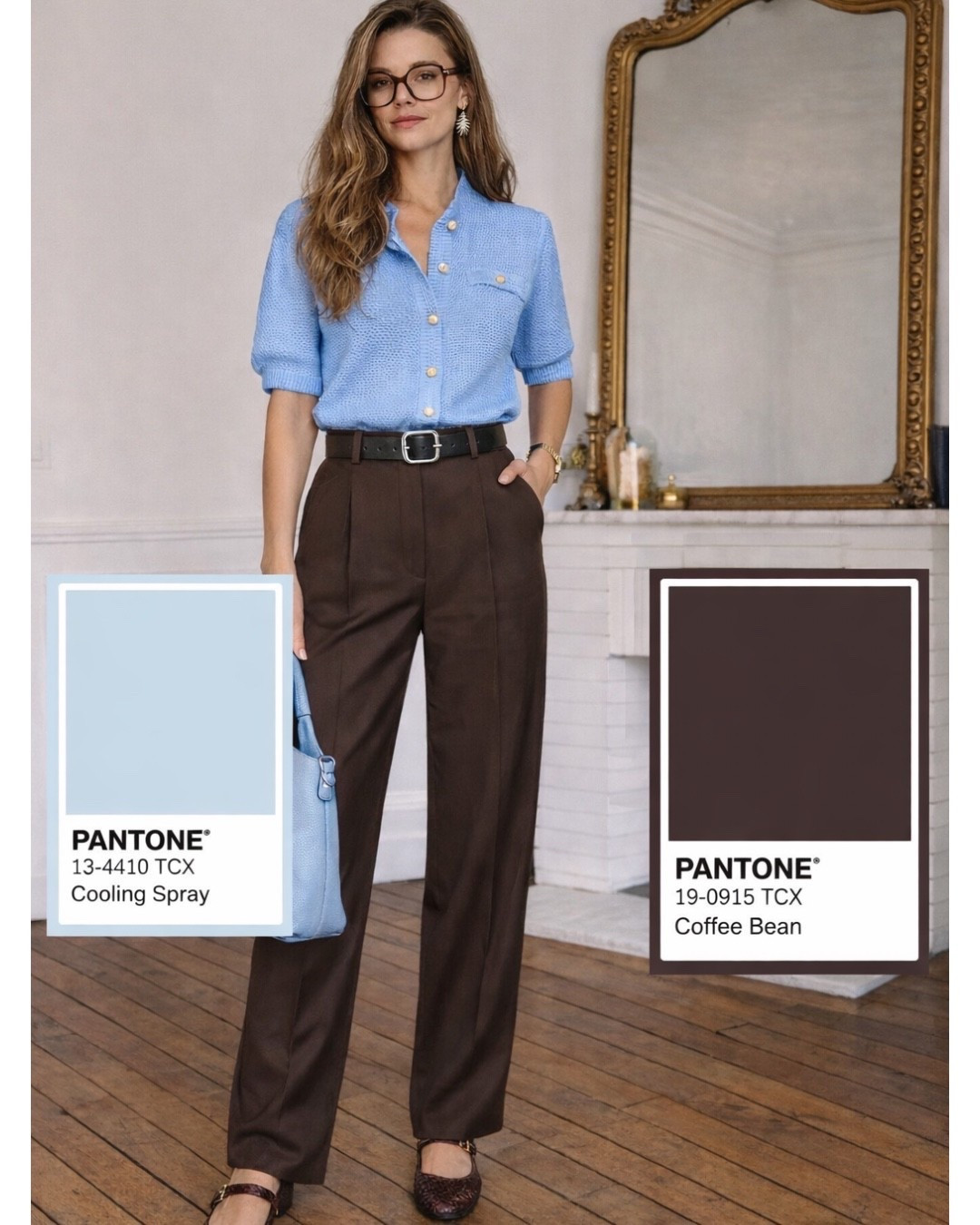 The perfect color combo 💙🤎 soft blue + rich brown = effortlessly polished and elevated for any day.

Shop this chic look now ✨

#LTKstyle #LTKfashion #LTKworkwear #LTKoutfit #LTKfinds #LTKunder100  
#WalmartFashion #WalmartFinds #WalmartStyle #WalmartOutfits #WalmartMustHaves