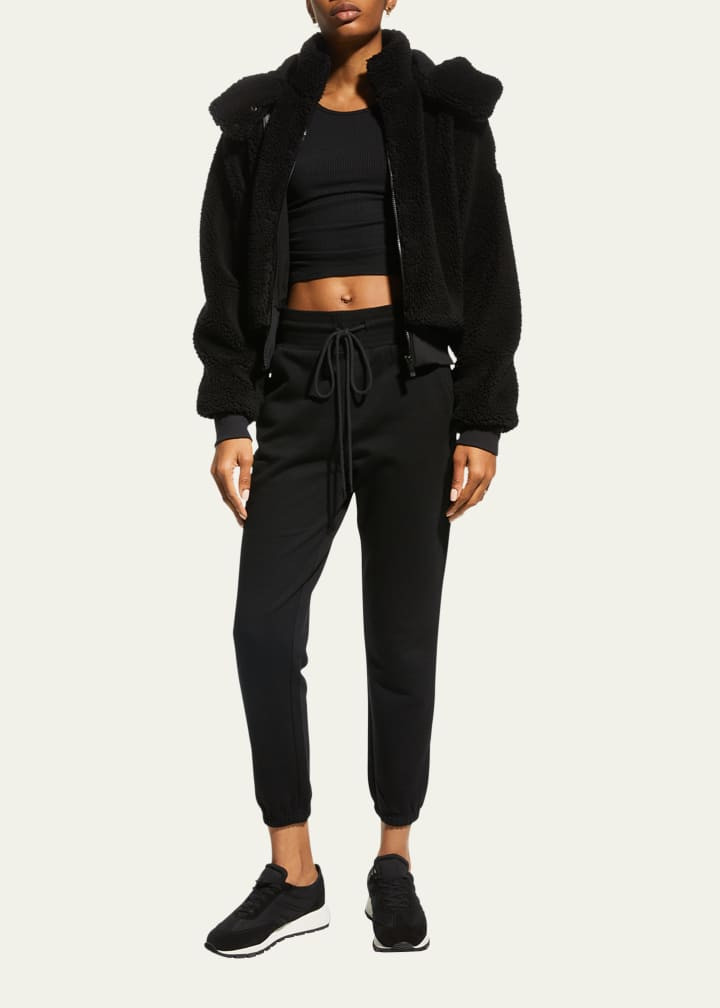 Alo Yoga Foxy Sherpa Hooded Active Jacket | Bergdorf Goodman