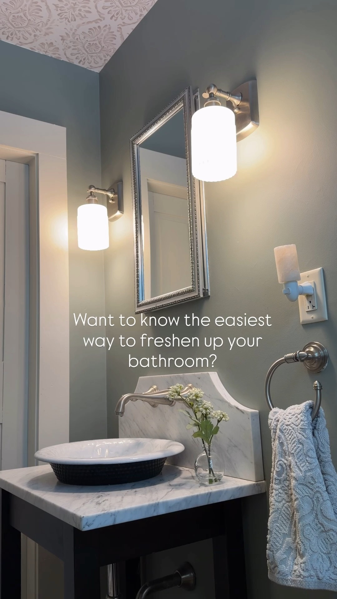 It’s not a fresh coat of paint, wallpaper on the ceiling, a new sink, a marble backsplash, a spring towel or a new hand soap. 
Hint: It’s a new reed diffuser in a fresh clean scent.  We don’t like candles in our bathrooms or plug ins.  Reed diffusers last longer, stay fresh, don’t have to be lit to work & we don’t have to worry about blowing them out!  We like to use reed diffusers in all our bathrooms.  Loving this clean linen scent from @cocorrinascents ~ such a fresh & springy scent!  Especially love that their diffisers come with dried flowers too so they add a little decor to your space as well! https://cocorrinascents.com/products/floral-reed-diffuser-clean-linen

#bathroomdesign #springrefresh #freshandclean #bathroomdecor #roomdiffuser

#LTKHome #LTKdayinmylife #LTKBeauty