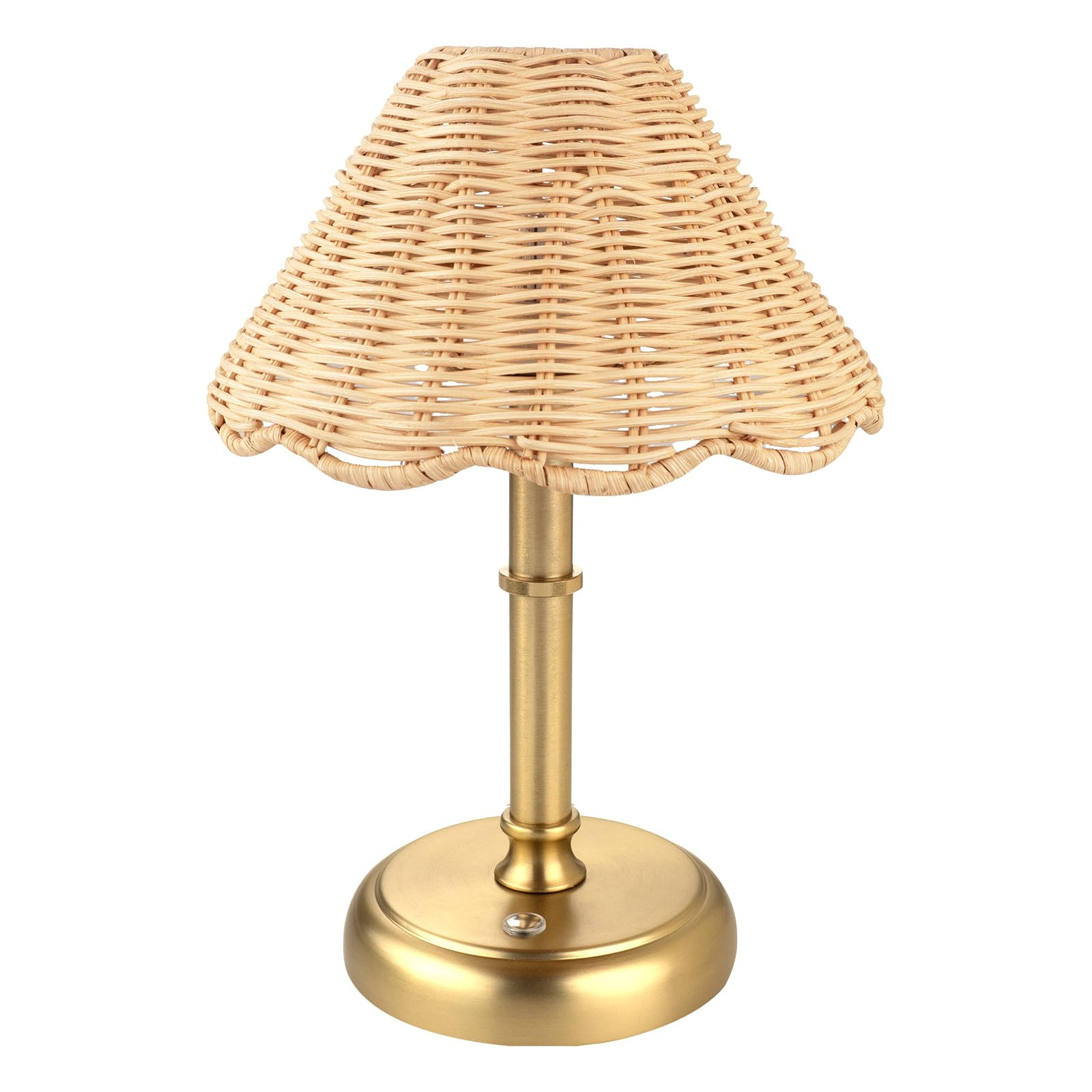 Mini Cordless Boho Rattan Table lamp, 5200-mAh Rechargeable Battery, 3-Level Brightness Dimmable,... | Amazon (US)