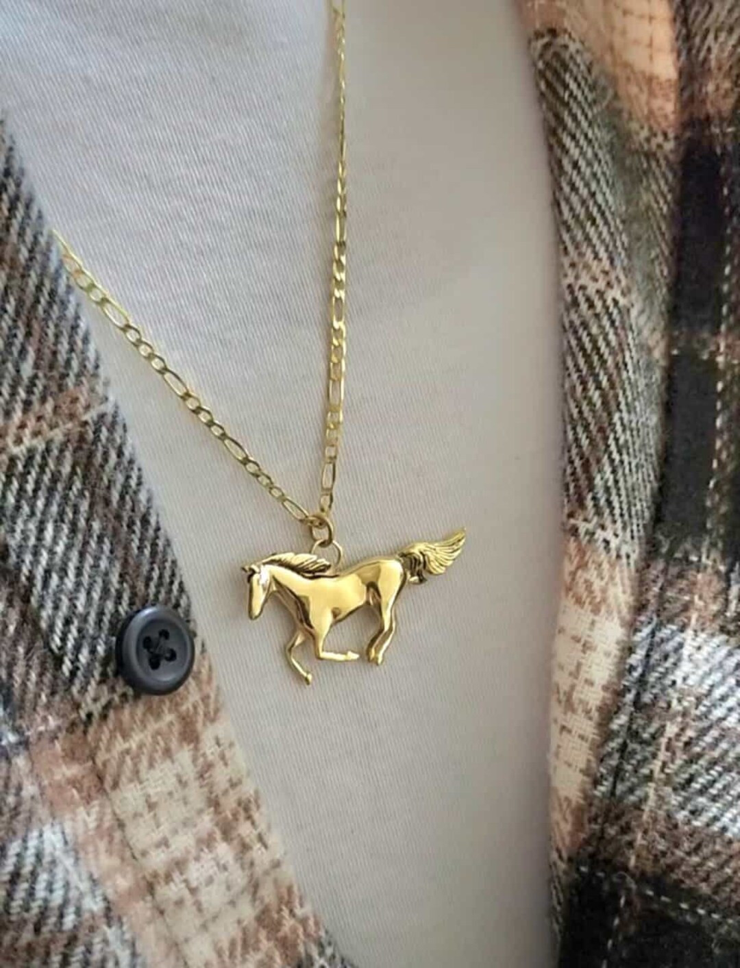 Horse Lover Gift: Prancing Horse Necklace. Silver Horse Pendant Necklace, Dainty Horse Charm Neck... | Etsy (US)