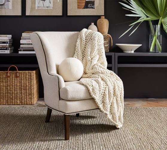 Cozy Fleece Sphere Pillow Cover | Pottery Barn (US)