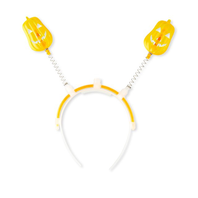 Vendor Labeling Halloween Orange Glow Pumpkin Headbopper, 9.37in x 0.75in x 5in 0.66lb, Unisex | Walmart (US)