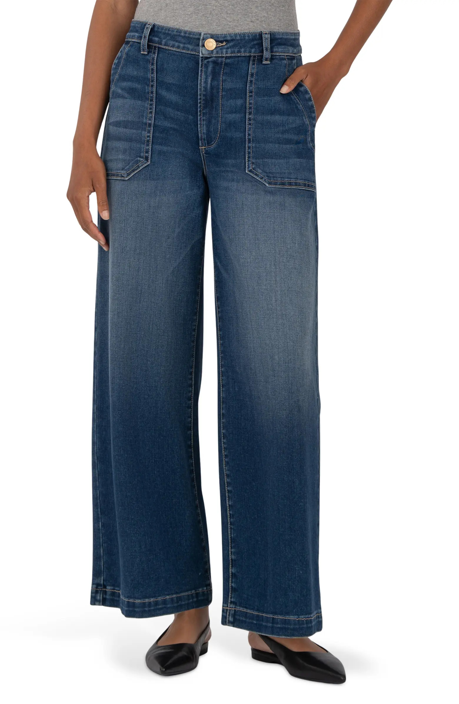 KUT from the Kloth Meg High Rise Wide Leg Jeans | Nordstromrack | Nordstrom Rack