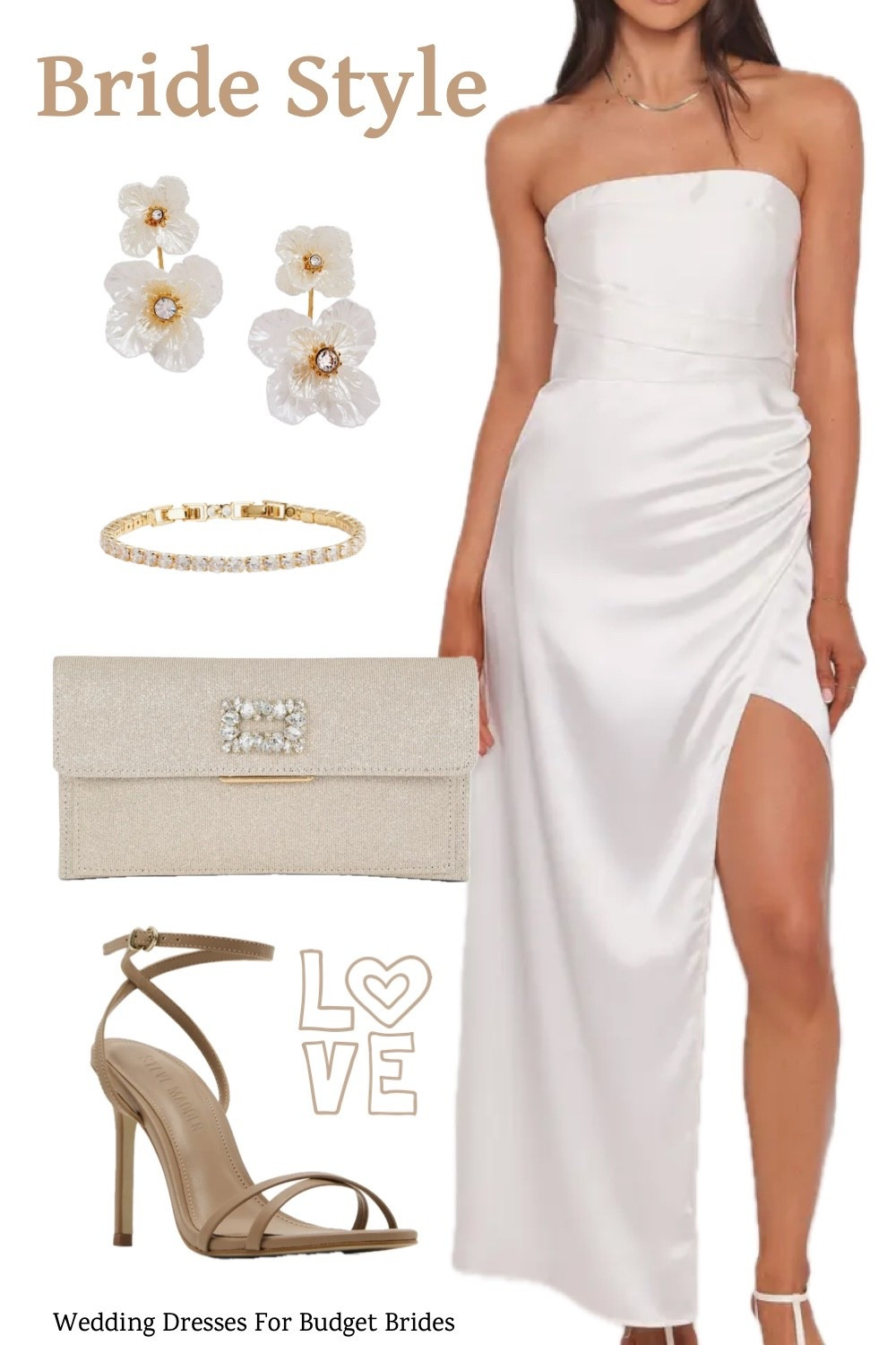 Affordable wedding day outfit idea for the bride to be. Bridal dress is around $82 on sale today. Find the wedding dress and accessories at Nordstrom. 

Reception dress, courthouse elopement dress, long white dress, minimalist wedding dress, or micro wedding dress. 

#LTKSaleAlert #LTKWedding #LTKSeasonal
