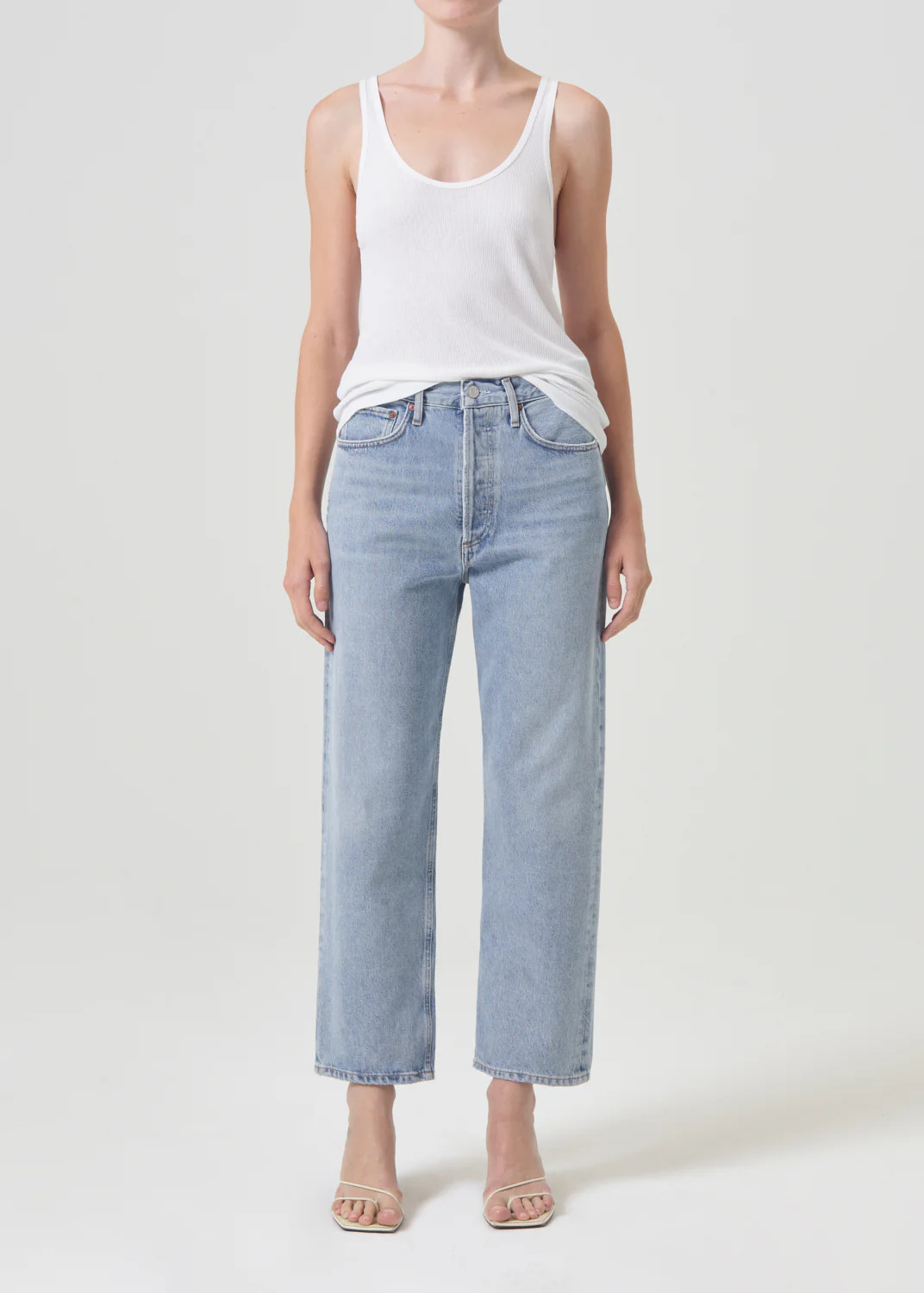 90s Crop Mid Rise Loose Fit in Replica | AGOLDE