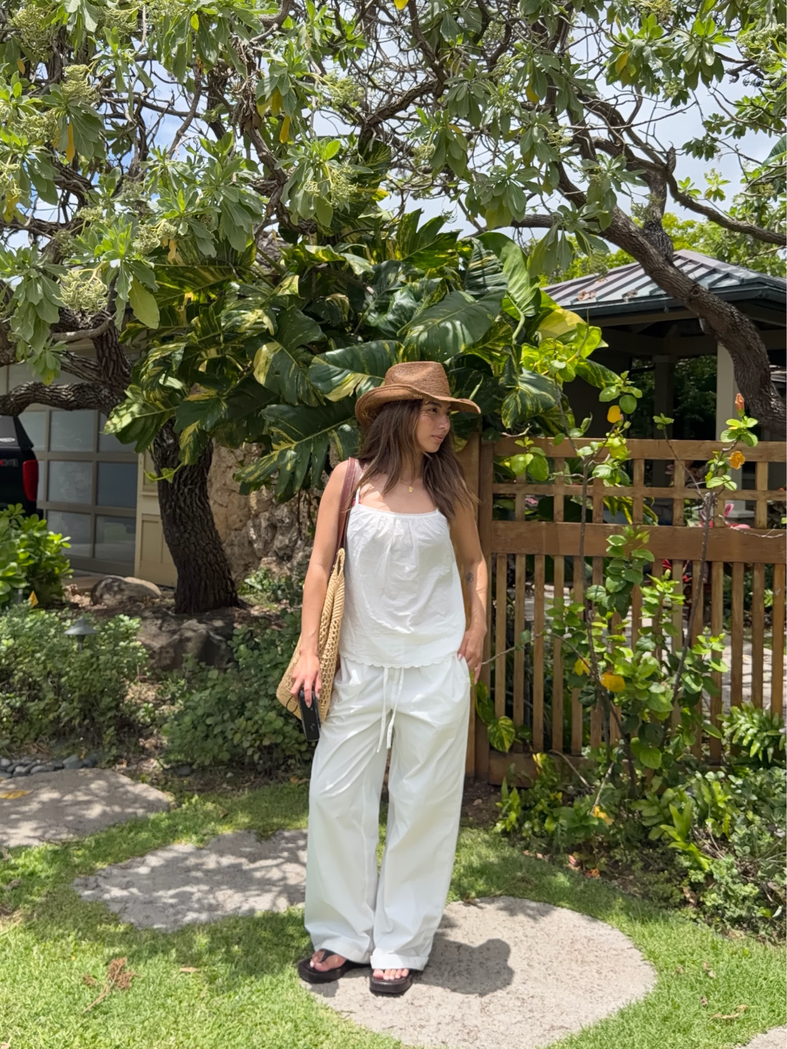 og top from brandy melville and og sandals from zara linked similar for both