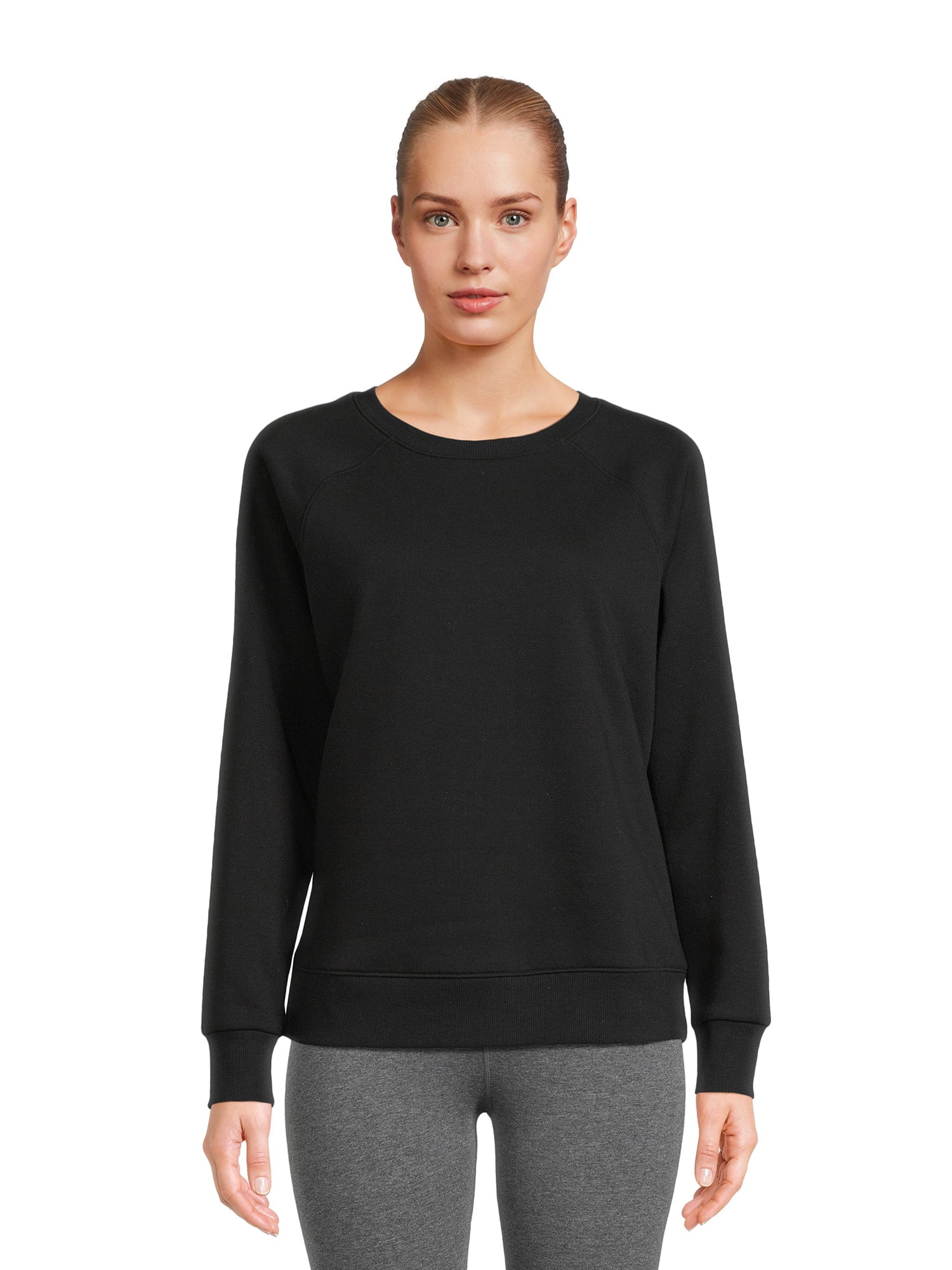 Athletic Works Women's Fleece Crewneck Sweatshirt, Sizes XS-XXXL | Walmart (US)
