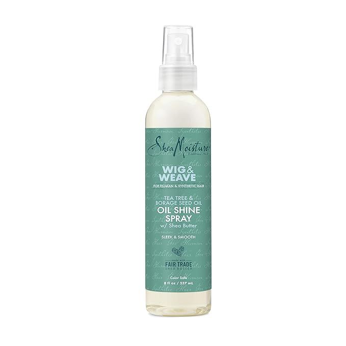 SheaMoisture Oil Shine Hair Spray for Wig and Weave, Tea Tree and Borage Seed Oil, Paraben-free H... | Amazon (US)