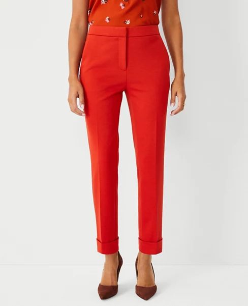 The High Waist Everyday Ankle Pant in Double Knit | Ann Taylor (US)