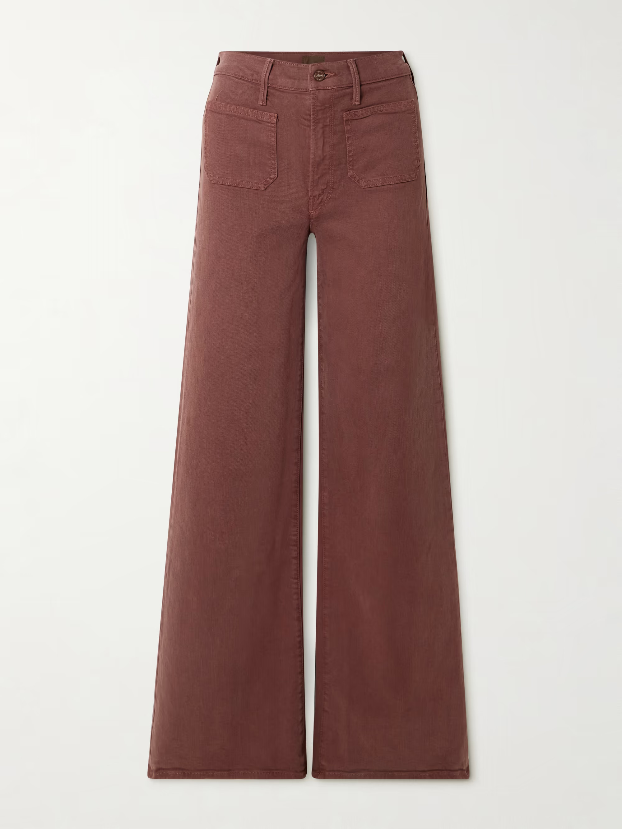 The Patch Pocket Undercover Sneak high-rise wide-leg jeans | NET-A-PORTER (US)