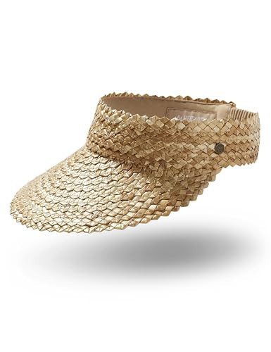 Straw Visor for Women | Packable Beach Visor & Sun Visor | Sun Protection | One Size | Honeycomb | Hemlock | Amazon (US)