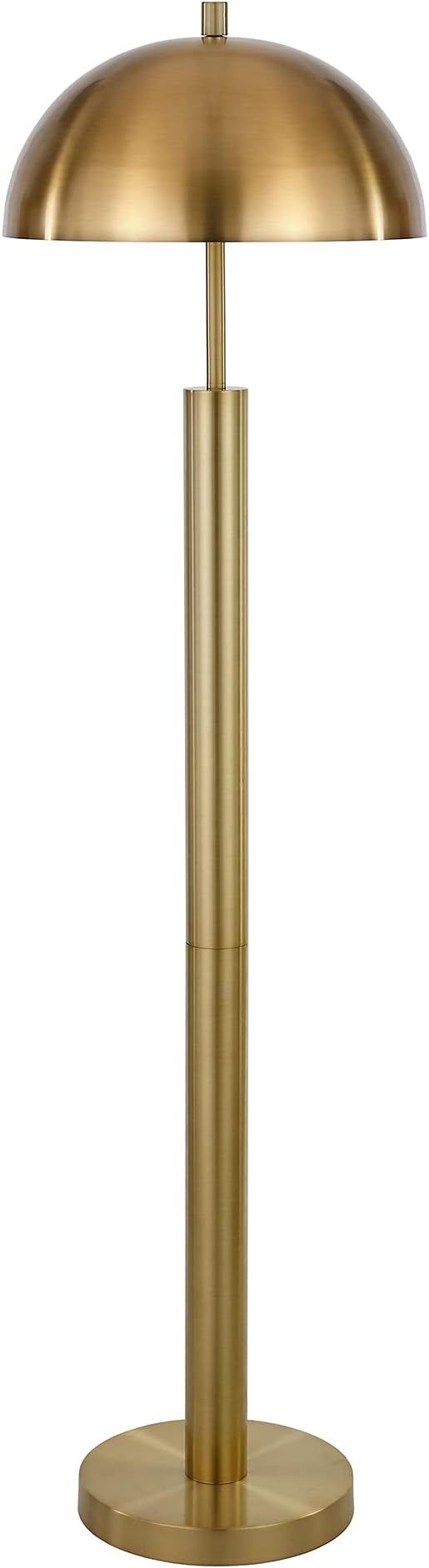 York 58" Tall Floor Lamp with Metal Shade in Brass/Brass | Amazon (US)