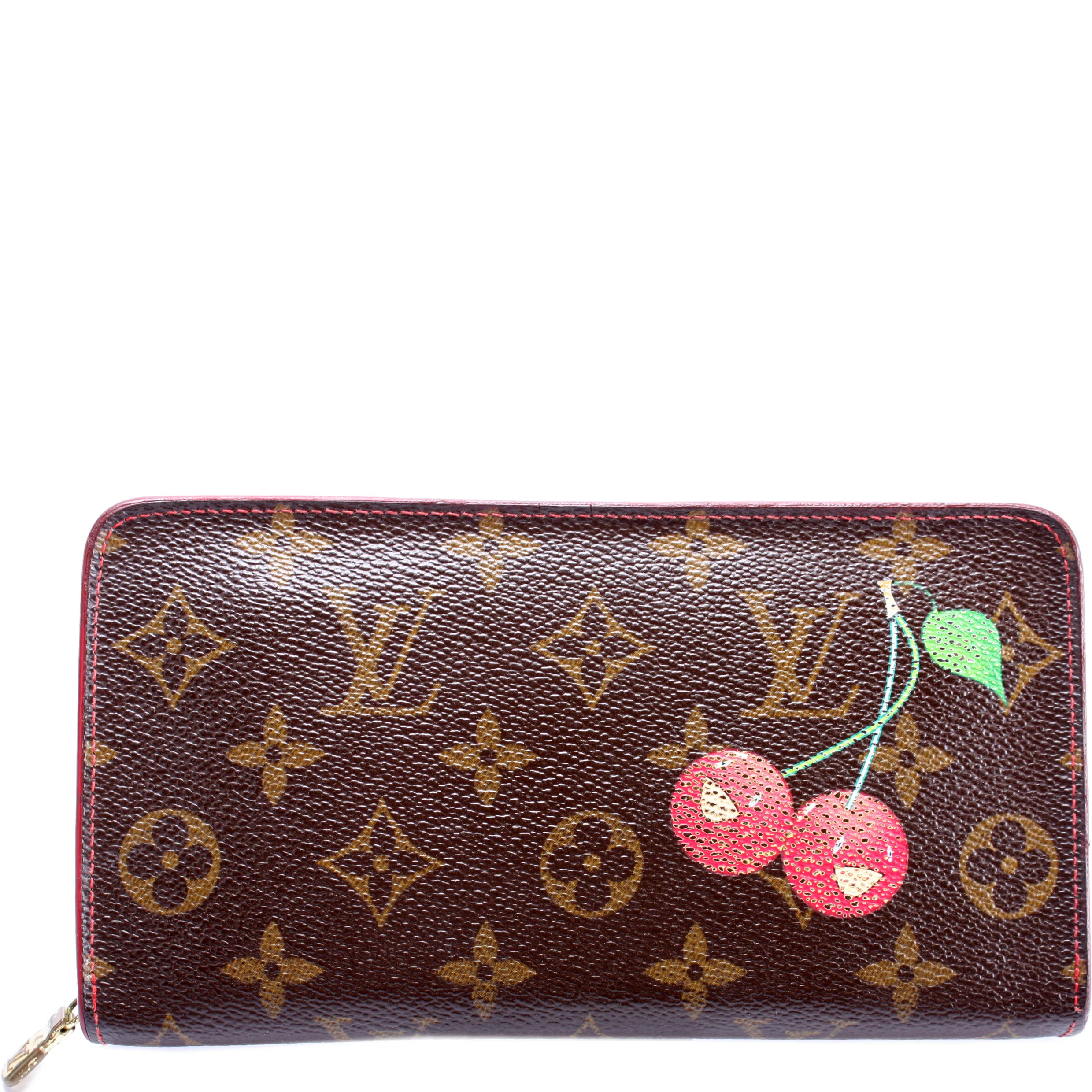 Porte Monnaie Zippy Cherry Monogram | Keeks Designer Handbags