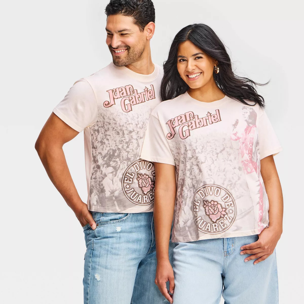 Latino Heritage Month Adult Juan Gabriel T-Shirt - Cream L | Target