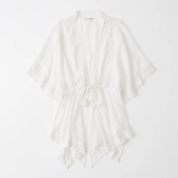 Tie-Front Kimono Coverup | Abercrombie & Fitch (US)