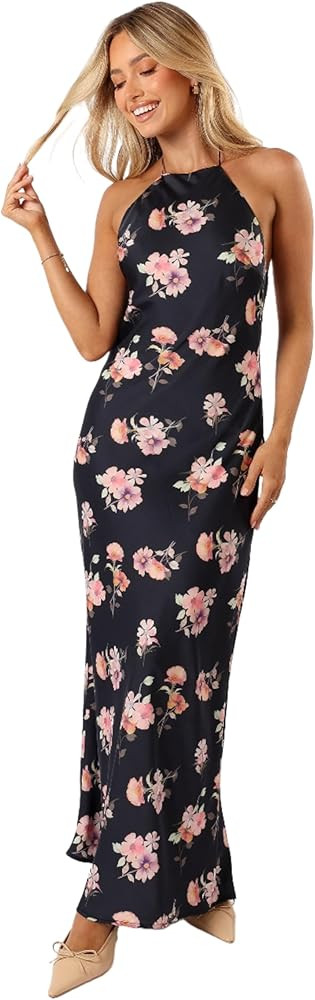 Petal & Pup Women's Hadley Halterneck Maxi Dress | Amazon (US)