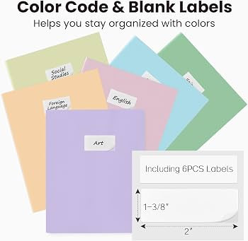 Sooez 6Pack Folders with Pockets, Pastels Colors, Heavy Duty Pocket Folder | Amazon (US)