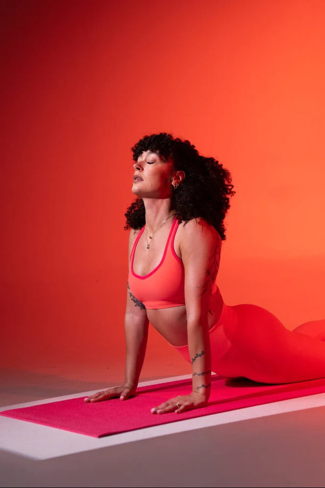 Sweetheart Nubre Sports Bra - Tequila Sunrise and Punch | Buffbunny Collection