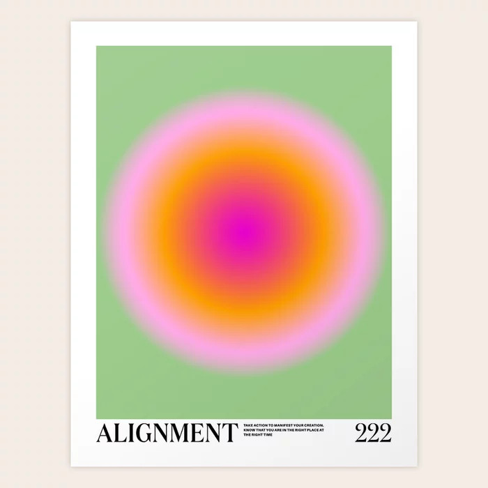 Angel Numbers: Alignment Art Print | Society6