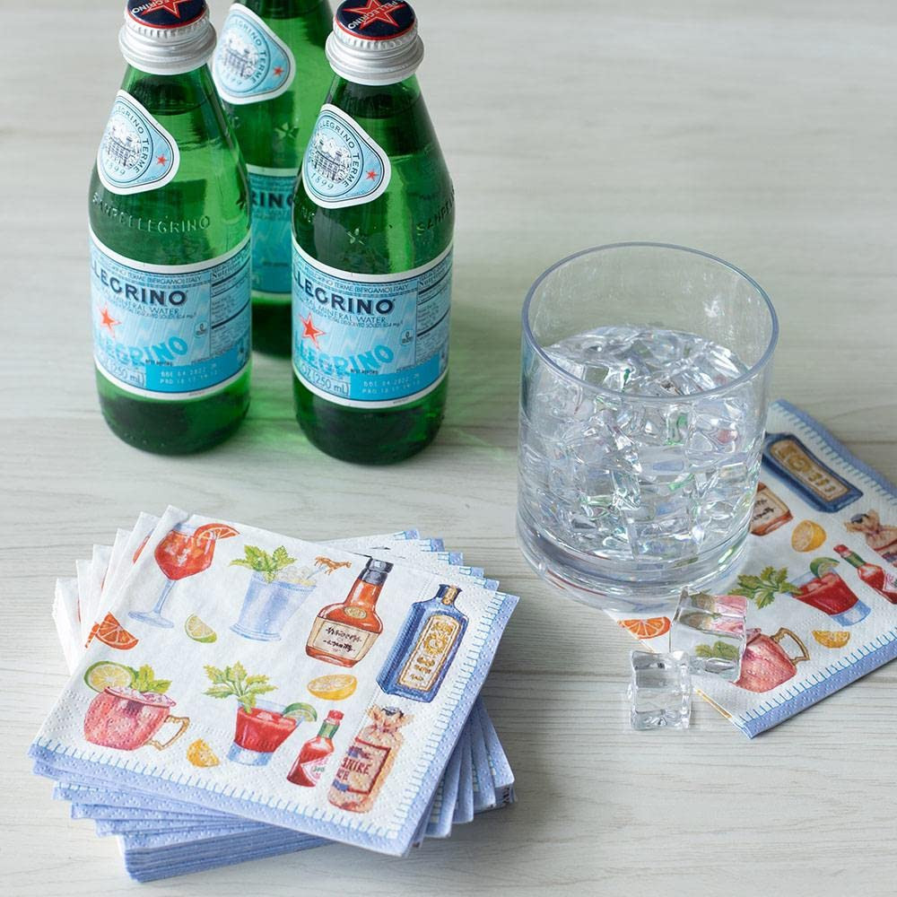 Caspari Happy Hour Paper Cocktail Napkins - 20 Per Package | Amazon (US)