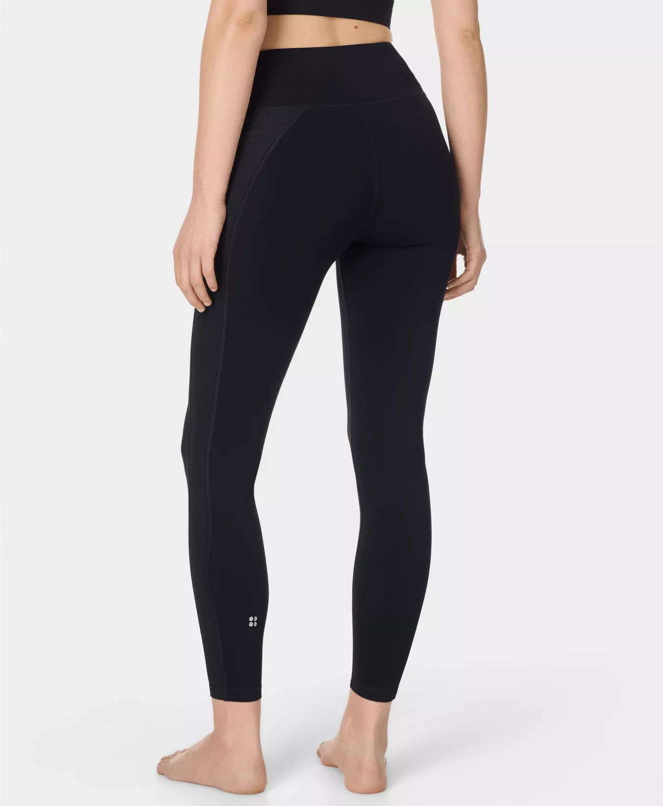 Ultimate Studio 7/8 Yoga Ribbed Leggings - Black | Women's Leggings | Sweaty Betty | Sweaty Betty UK