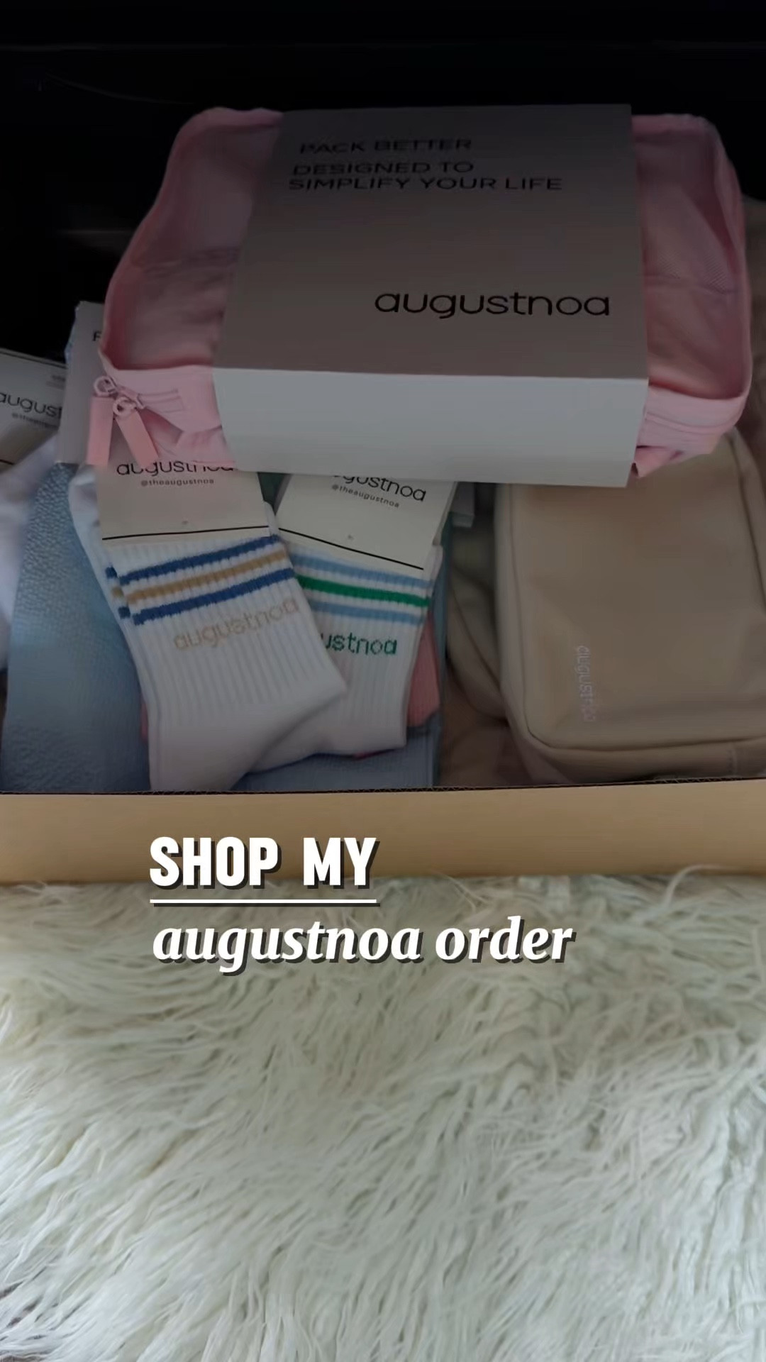 Shop my @augustnoa order! I have some travel plans coming up this month and needed some essentials. I love my new carryon bag!! It has beautiful gold hardware and lots of pockets/storage. I also picked up some of their socks (the best!), a cute teddy scrunchie, some packing cubes and a crossbody bag. They have the best essentials for traveling! ✈️




#LTKSeasonal #LTKTravel #LTKdayinmylife