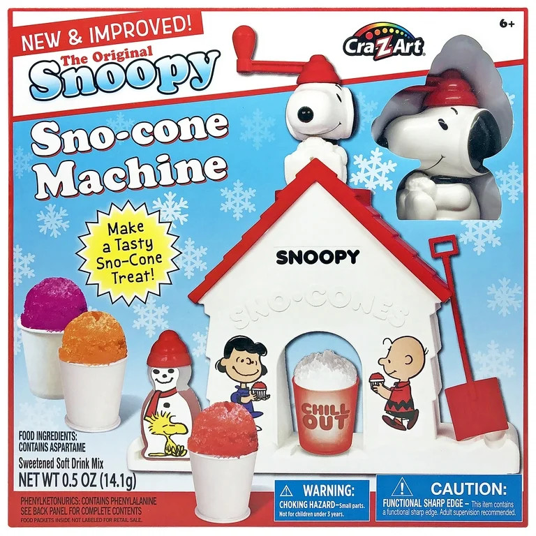 Cra-Z- Art's Original Peanuts Snoopy Sno-Cone Maker with Included Flavor Pack - Ages 6 and up - M... | Walmart (US)