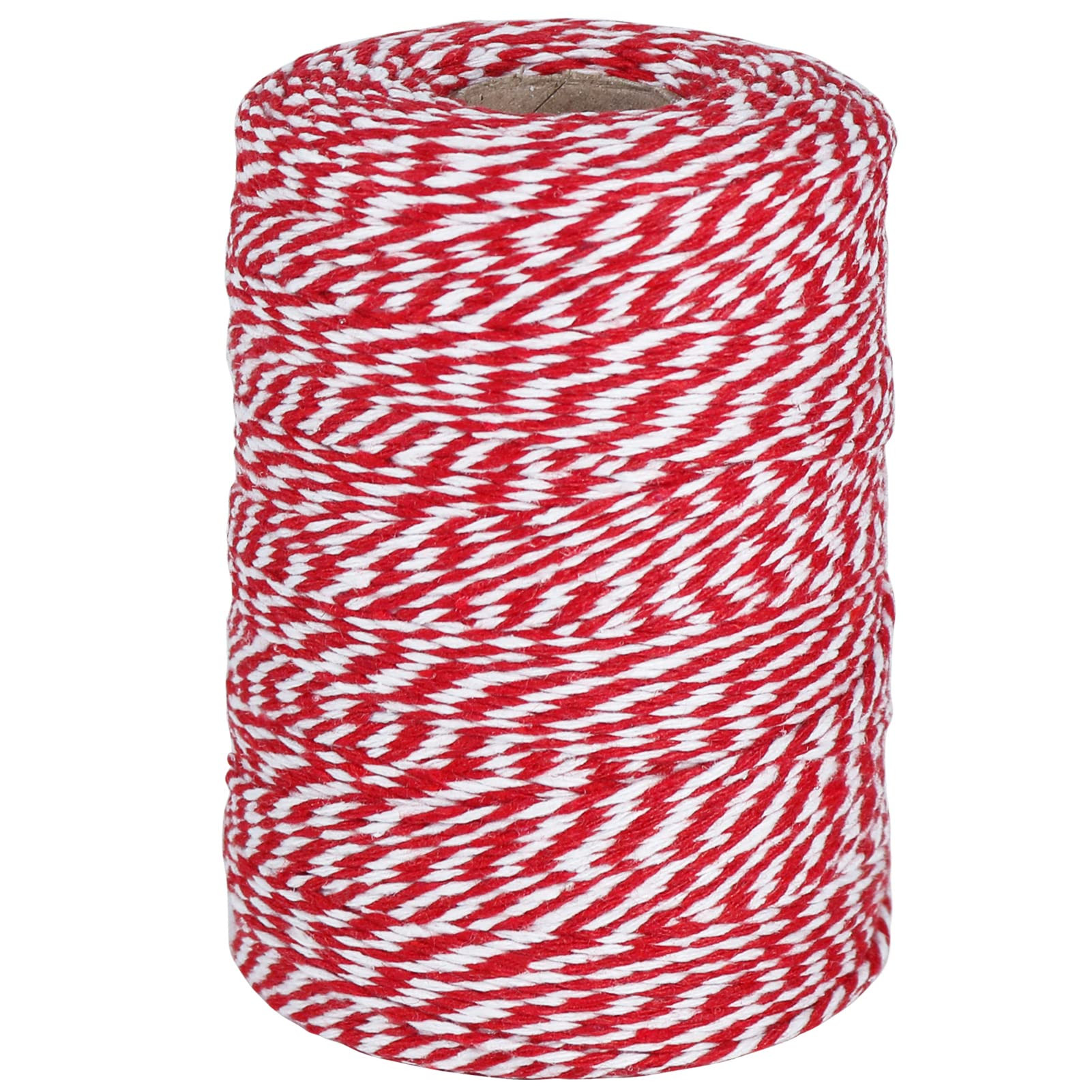 Vivifying Red and White Twine, 656 Feet 2mm Cotton Bakers Twine String for Gift Wrapping, Baking,... | Amazon (US)
