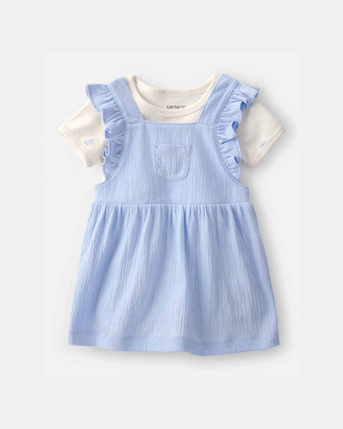 Baby Girl 2-Piece Jumper Dress Set - Blue | Carter's Inc