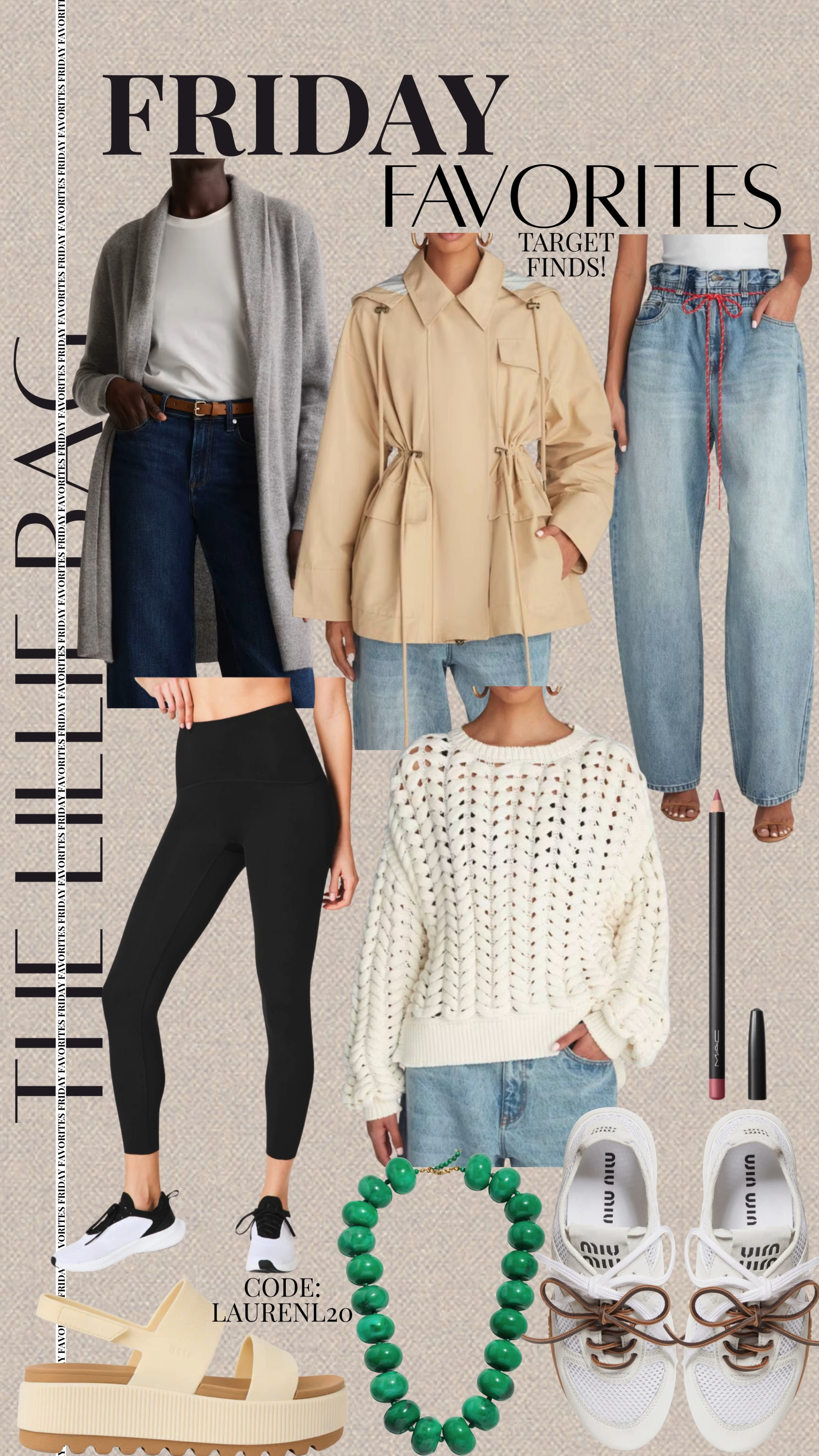 Friday Favorites! A round up of my favorite finds from this week!

Spring fashion. Target finds. Target fashion. Cardigan. Jacket. Denim. Leggings. Spanx. Sweater. Sandals. Beauty. 

 #LTKSeasonal #LTKOver40