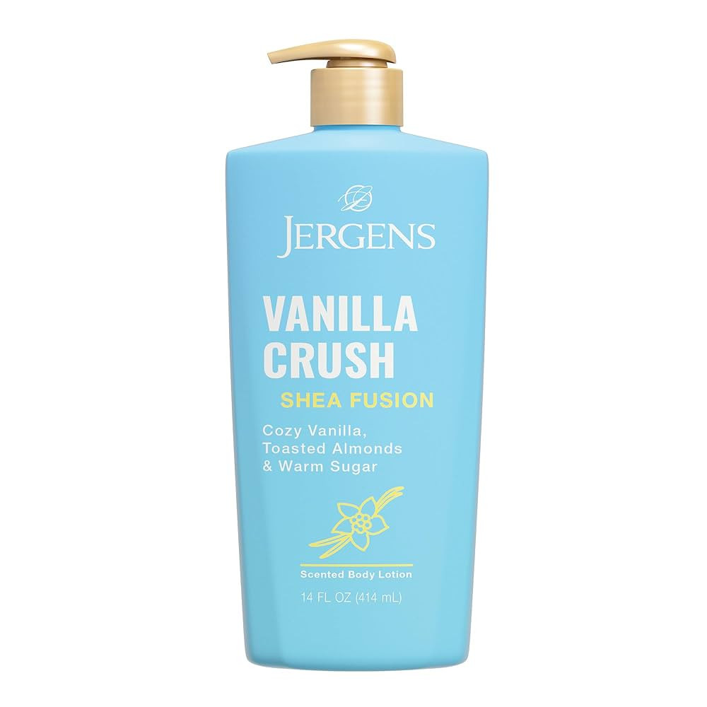 Jergens Shea Fusion Vanilla Crush Body Lotion, Moisturizer with Shea Butter & Vitamin E, 14 Fl Oz | Amazon (US)