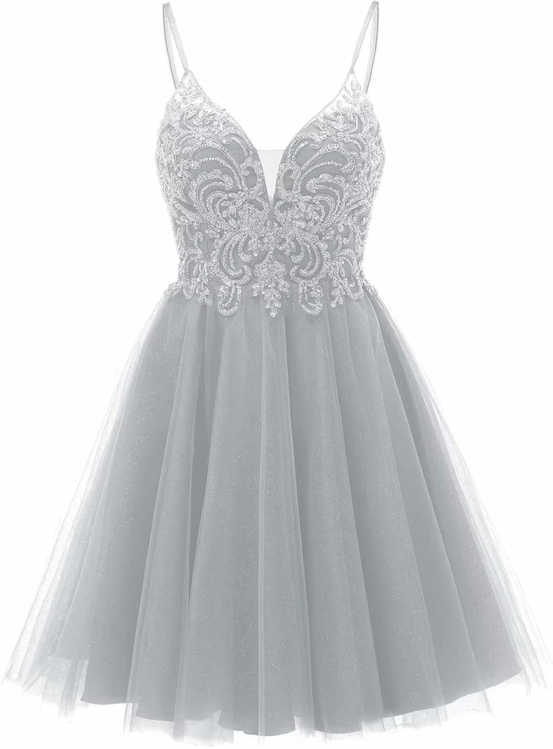 Tulle Prom Dresses Short Teens Homecoming Dresses Lace Cocktail Party Dress | Amazon (US)